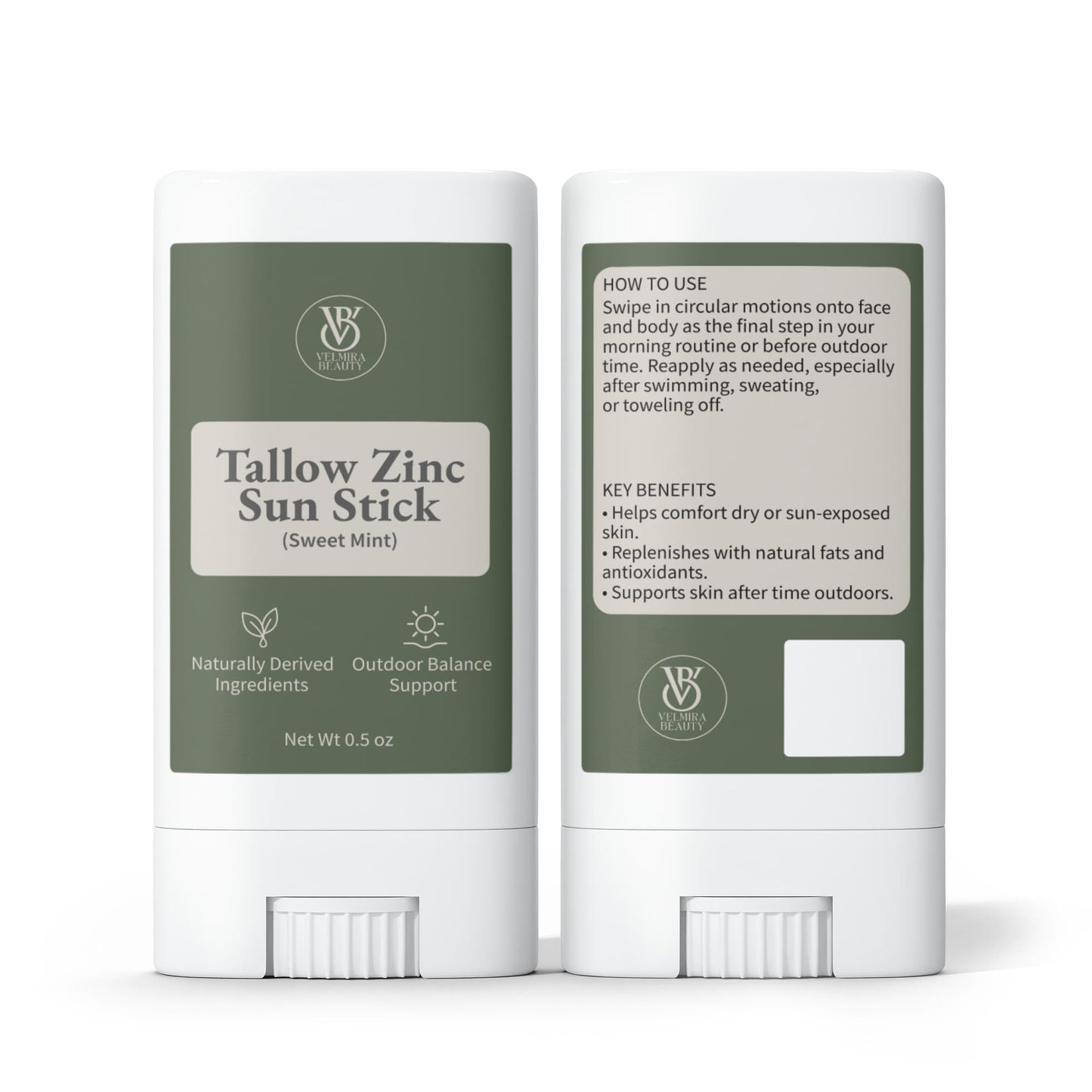 2 Pack Tallow Zinc Sun Stick