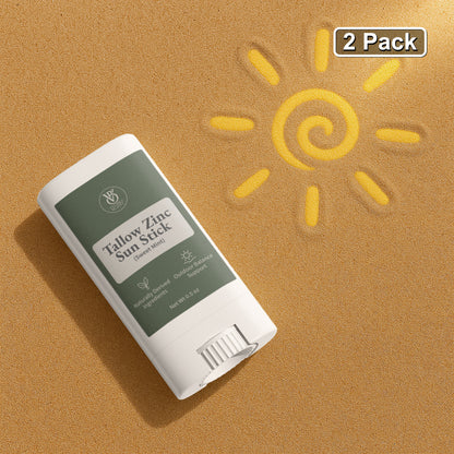 2 Pack Tallow Zinc Sun Stick