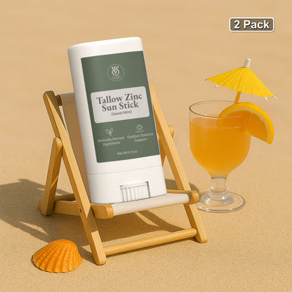 2 Pack Tallow Zinc Sun Stick