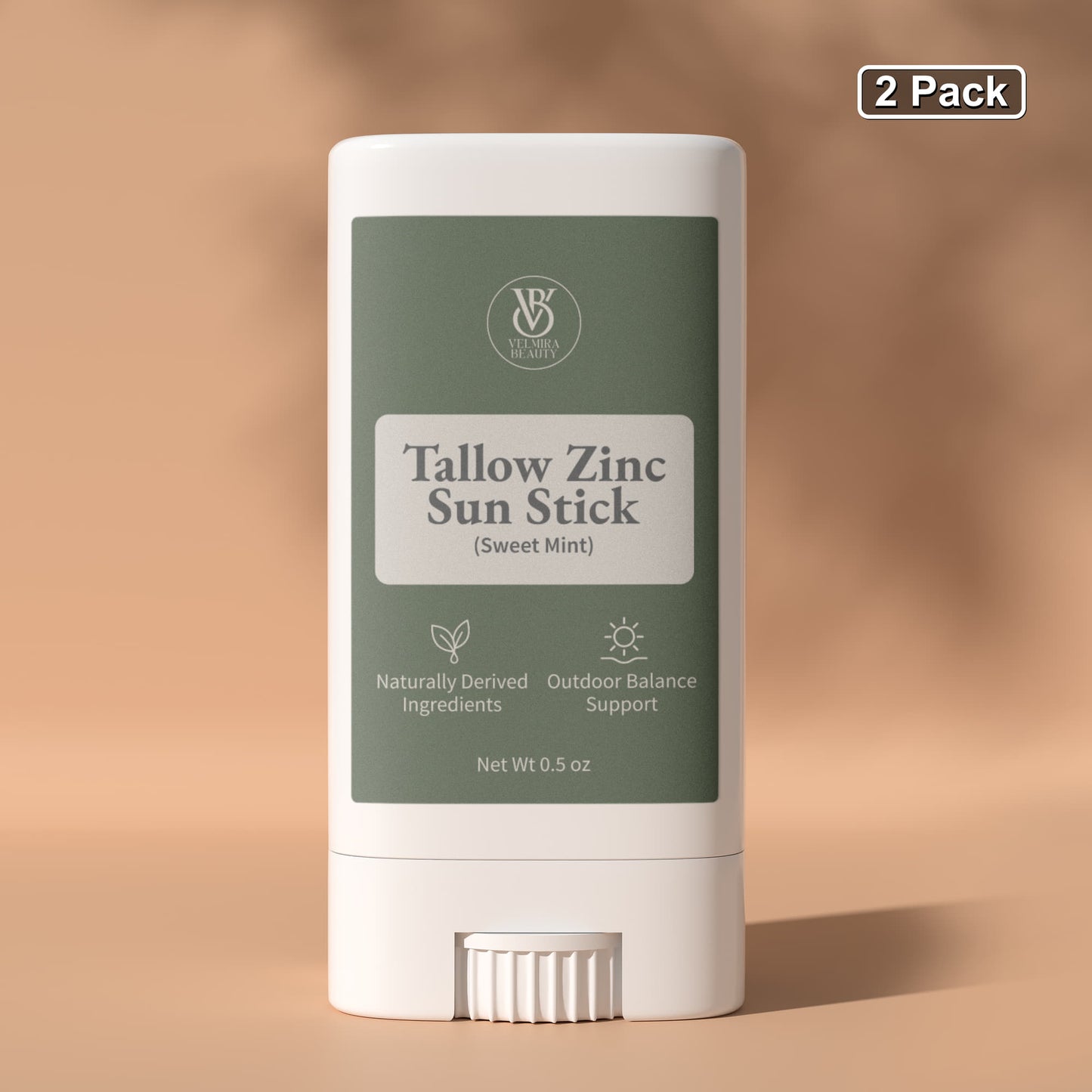 2 Pack Tallow Zinc Sun Stick