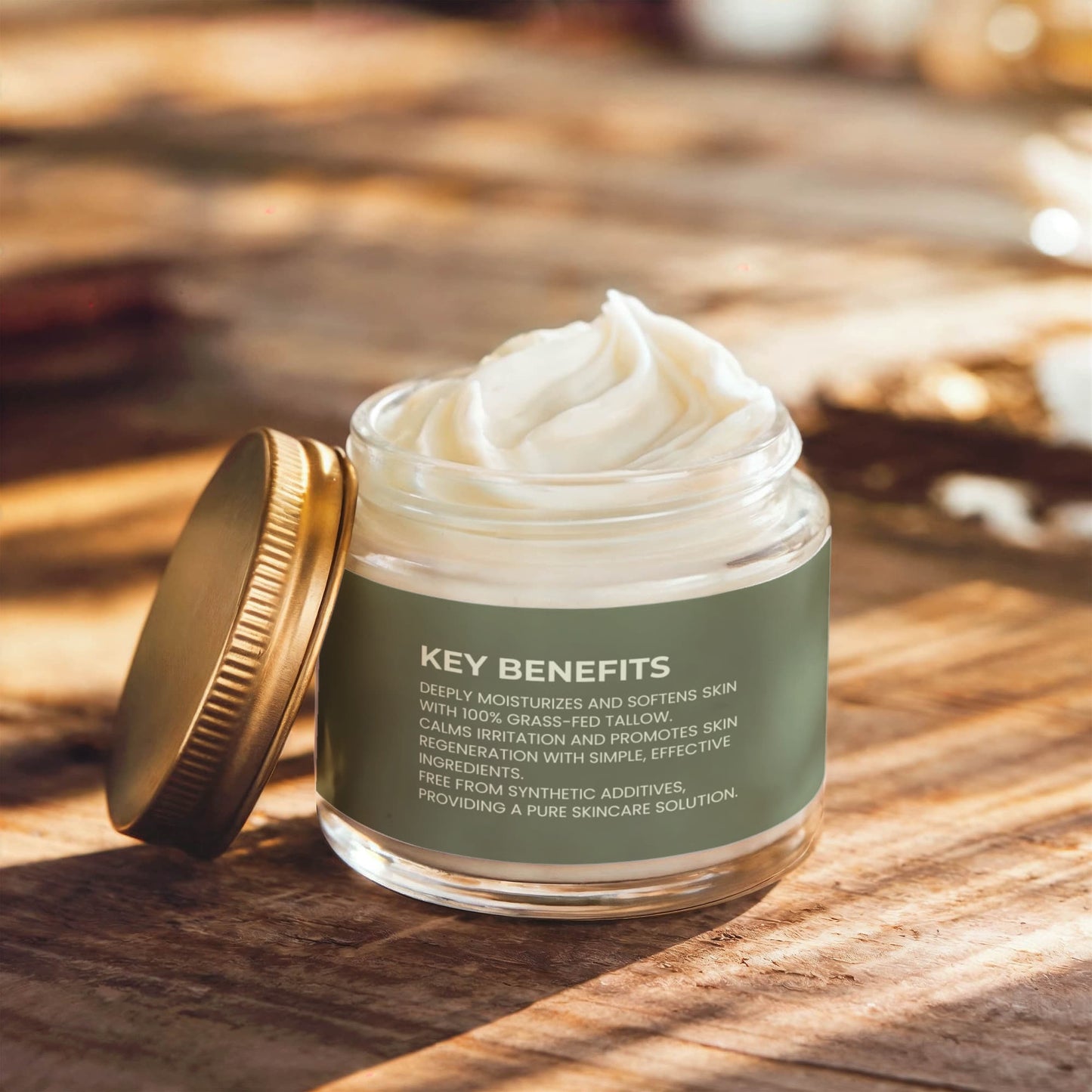 Whipped Grass-Fed Tallow Balm with Vanilla Bean