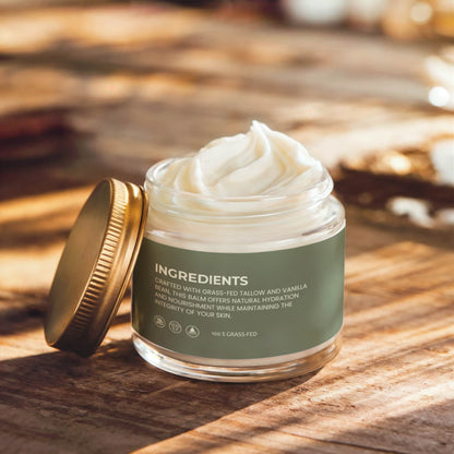 Whipped Grass-Fed Tallow Balm with Vanilla Bean