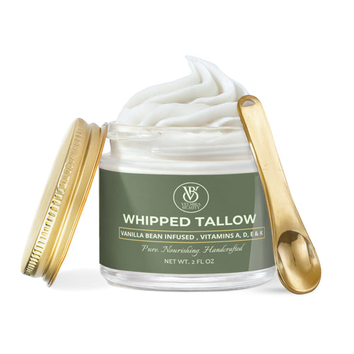 Whipped Grass-Fed Tallow Balm with Vanilla Bean